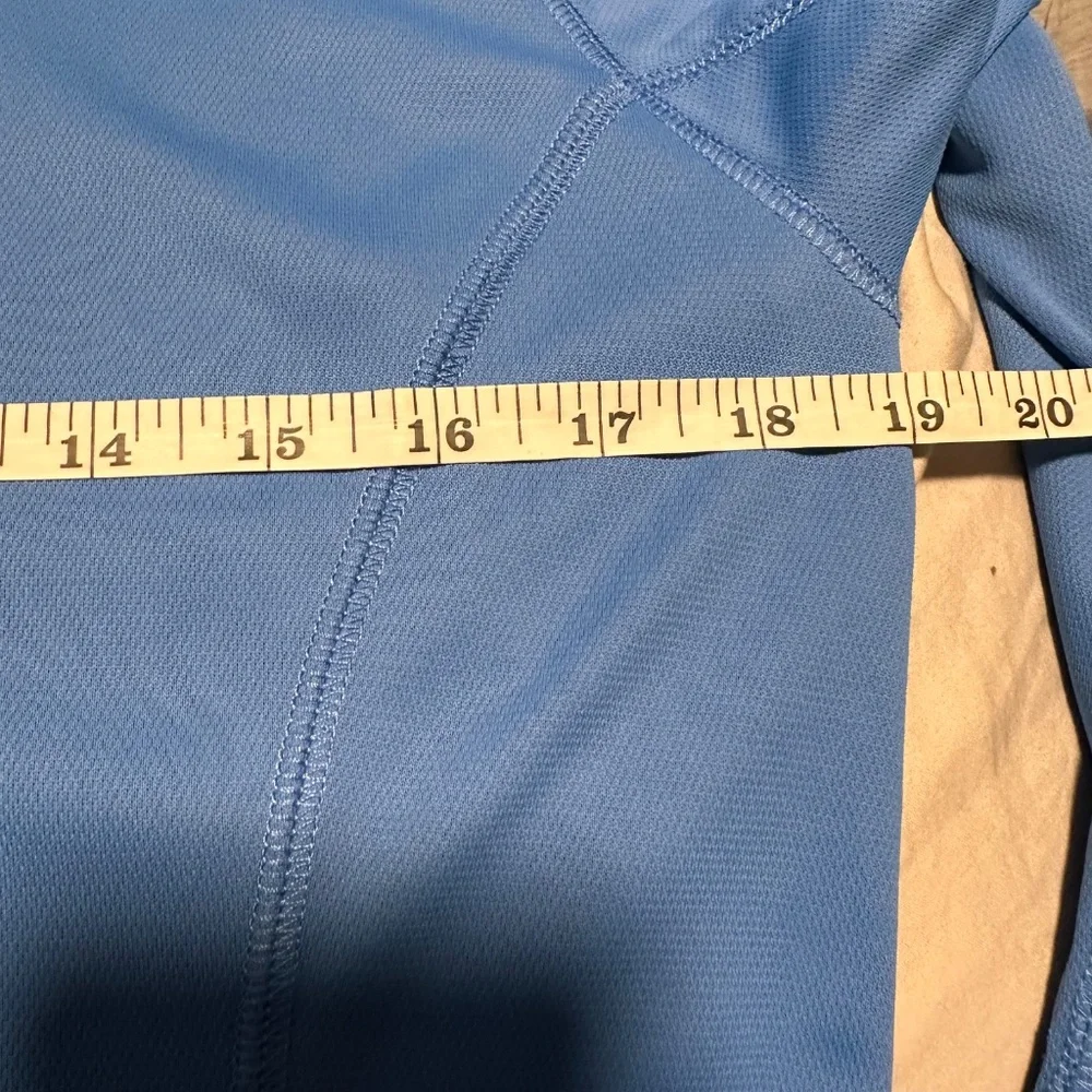 Lands End Summer Sun Shirt‎ Blue 10-12 Medium